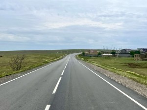 В Республике Крым завершен ремонт участка от дороги Саки –Митяево до федеральной трассы